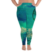 Load image into Gallery viewer, Tree of Life Heart Chakra Curvy Leggings