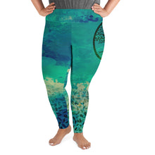 Load image into Gallery viewer, Tree of Life Heart Chakra Curvy Leggings