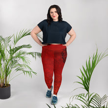 Load image into Gallery viewer, Red Hot Lava Root Chakra Curvy Leggings