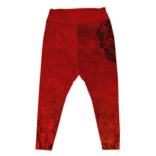 Load image into Gallery viewer, Red Hot Lava Root Chakra Curvy Leggings