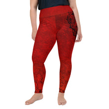 Load image into Gallery viewer, Red Hot Lava Root Chakra Curvy Leggings