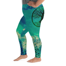 Load image into Gallery viewer, Tree of Life Heart Chakra Curvy Leggings