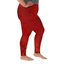 Load image into Gallery viewer, Red Hot Lava Root Chakra Curvy Leggings
