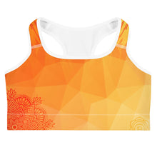 Load image into Gallery viewer, Flame Tiger Sacral Chakra Mandala Yoga Top - no padding