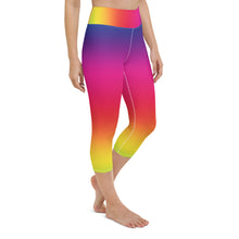 Load image into Gallery viewer, Rainbow Slayer Yoga Capri Leggings