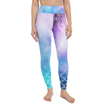Load image into Gallery viewer, Silent Waves: Celestial Mermaid Yoga Leggings