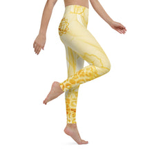 Load image into Gallery viewer, Sunshine Leopard Solar Plexus Mandala Yoga Leggings