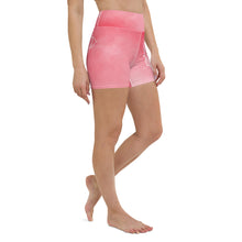 Load image into Gallery viewer, Rose Quartz Root Chakra Mandala Hot Yoga Shorts