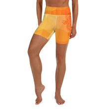 Load image into Gallery viewer, Flame Tiger Sacral Mandala Yoga Shorts