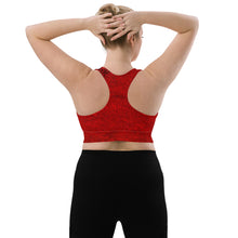 Load image into Gallery viewer, Red Hot Lava Root Chakra Longline Sports Bra
