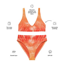Load image into Gallery viewer, Tigress Inferno 🌋 Recycled High-Waisted Bikini: Unleash Your Fiery Beach Spirit
