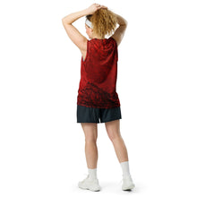 Load image into Gallery viewer, Red Hot Lava Recycled unisex basketball jersey
