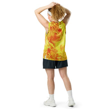 Load image into Gallery viewer, Sun Leopard Recycled unisex basketball jersey
