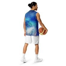 Load image into Gallery viewer, Galactic Ocean Recycled unisex basketball jersey
