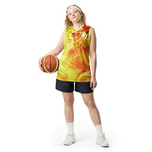 Load image into Gallery viewer, Sun Leopard Recycled unisex basketball jersey
