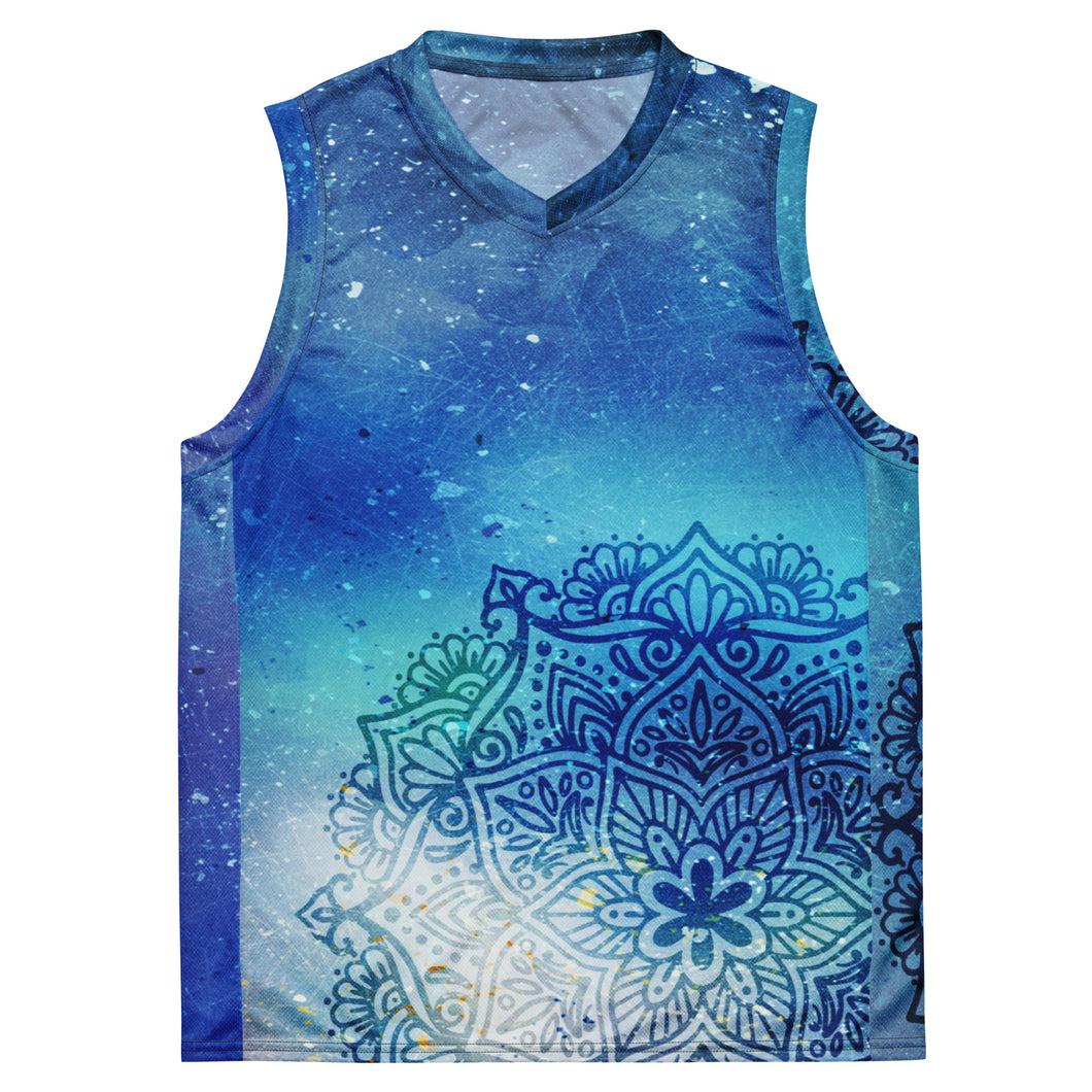 Galactic Ocean Recycled unisex basketball jersey