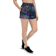 Load image into Gallery viewer, Cosmic Unicorn Farts Women’s Recycled Athletic Shorts
