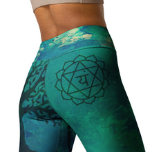 Load image into Gallery viewer, Tree of Life Heart Chakra Yoga Leggings
