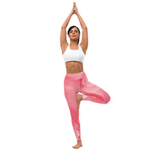 Load image into Gallery viewer, Rose Quartz Snake Root Chakra Mandala Yoga Leggings
