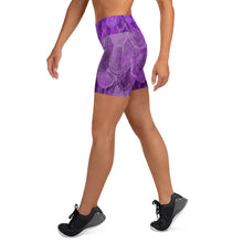 Load image into Gallery viewer, Purple Power Poser Yoga Shorts
