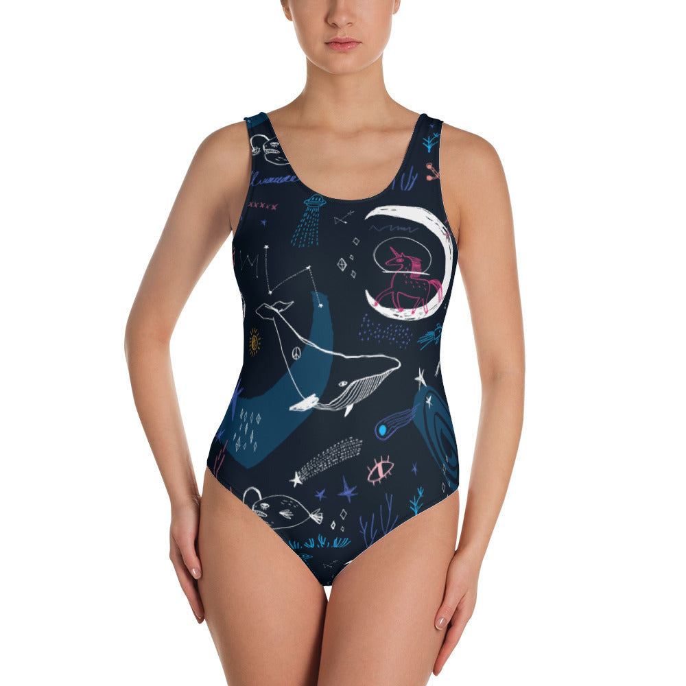 Space Unicorn Bodysuit One-Piece