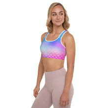 Load image into Gallery viewer, Mermaids are Real Yoga Padded Sports Bra
