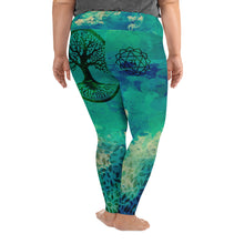 Load image into Gallery viewer, Tree of Life Heart Chakra Curvy Leggings
