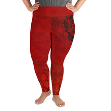 Load image into Gallery viewer, Red Hot Lava Root Chakra Curvy Leggings
