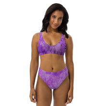 Load image into Gallery viewer, Amethyst Aura Astonisher: The Eco-Friendly, High-Waisted Hot Yoga Bikini
